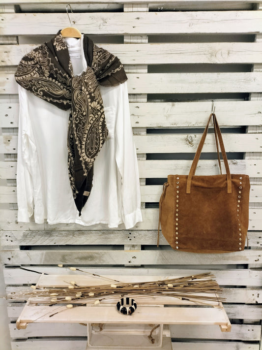 Pashmina Ameba Choco - botanikamoda