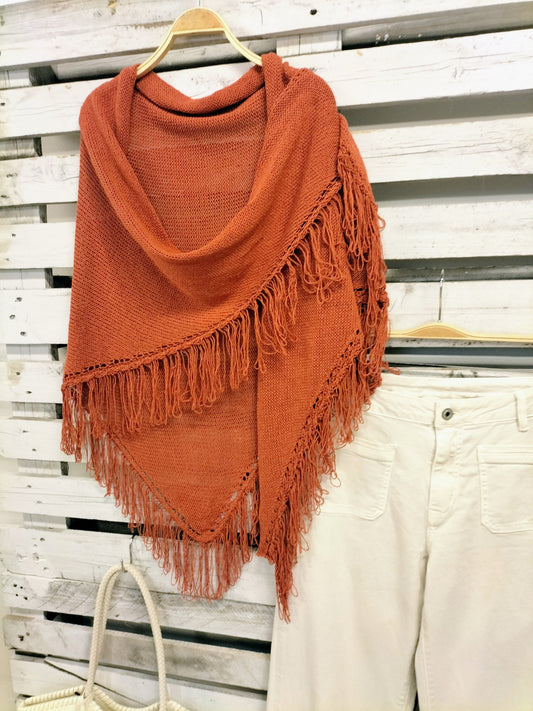 Ponchito flecos caldero - botanikamoda