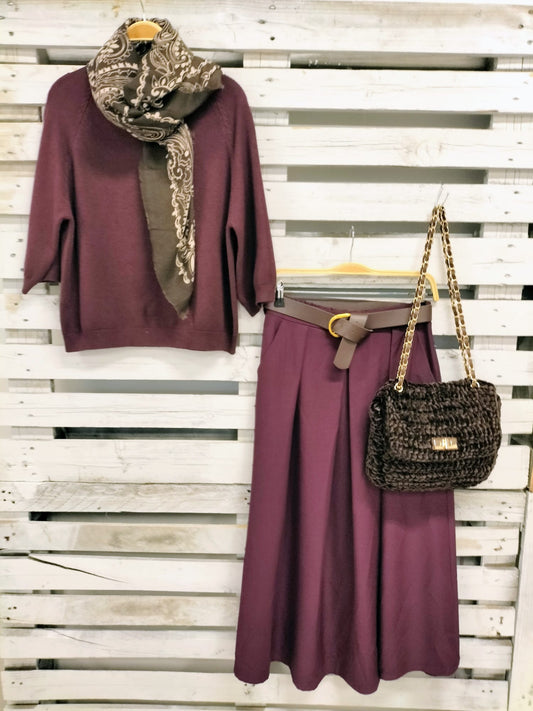 Jersey Lady francesa berenjena - botanikamoda