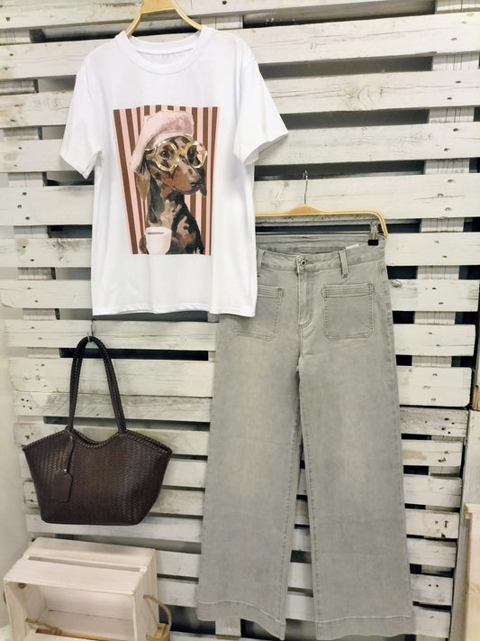 CAMISETA STRIPES rosa - botanikamoda