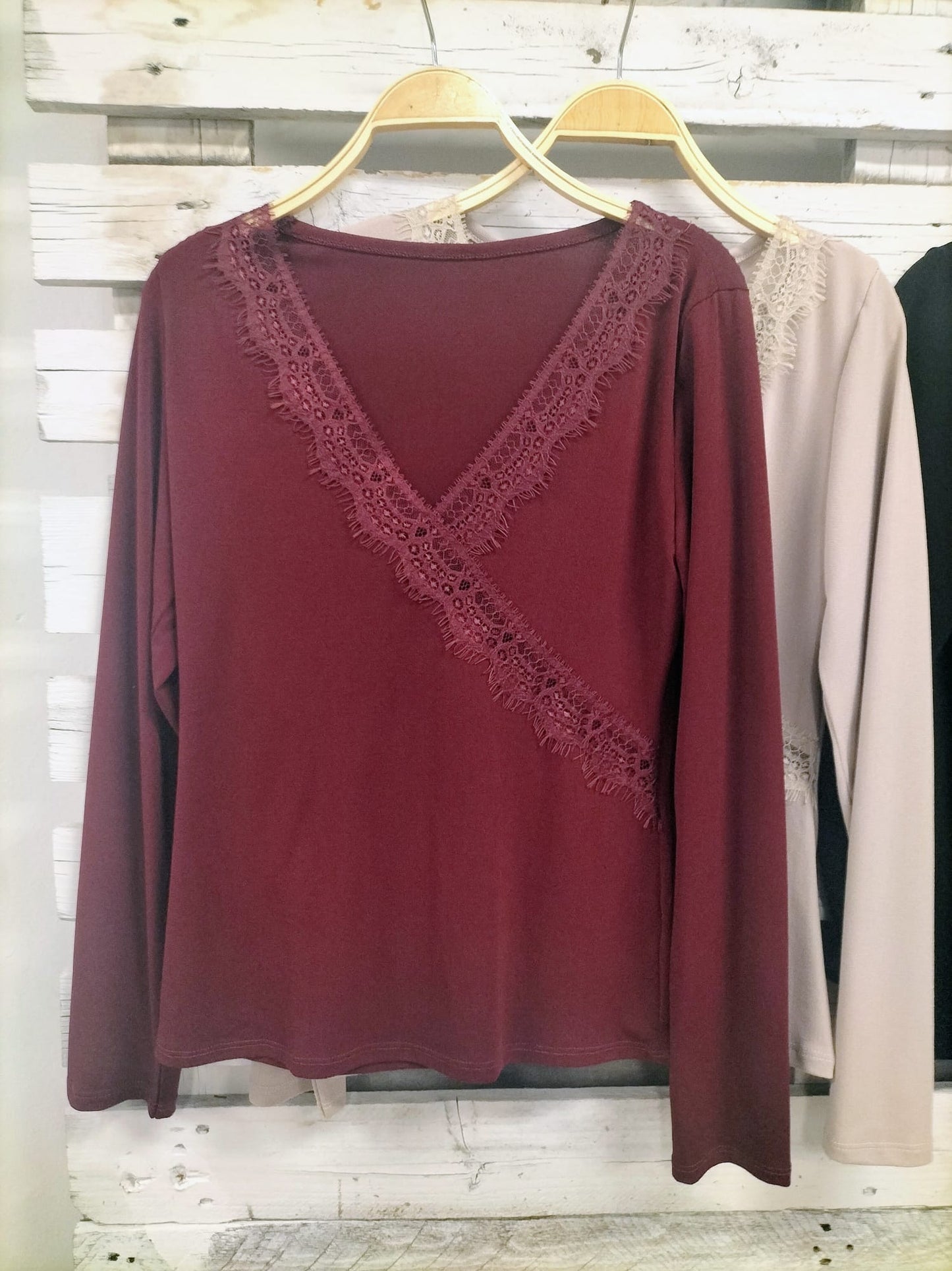 Top básico deluxe burdeos