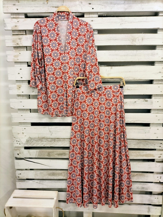 Conjunto suelto Sevilla con falda - botanikamoda
