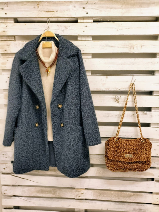 Abrigo Chic azul - botanikamoda