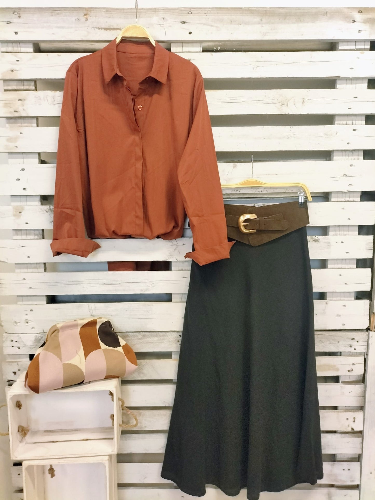 Camisa básica Botanika caldero