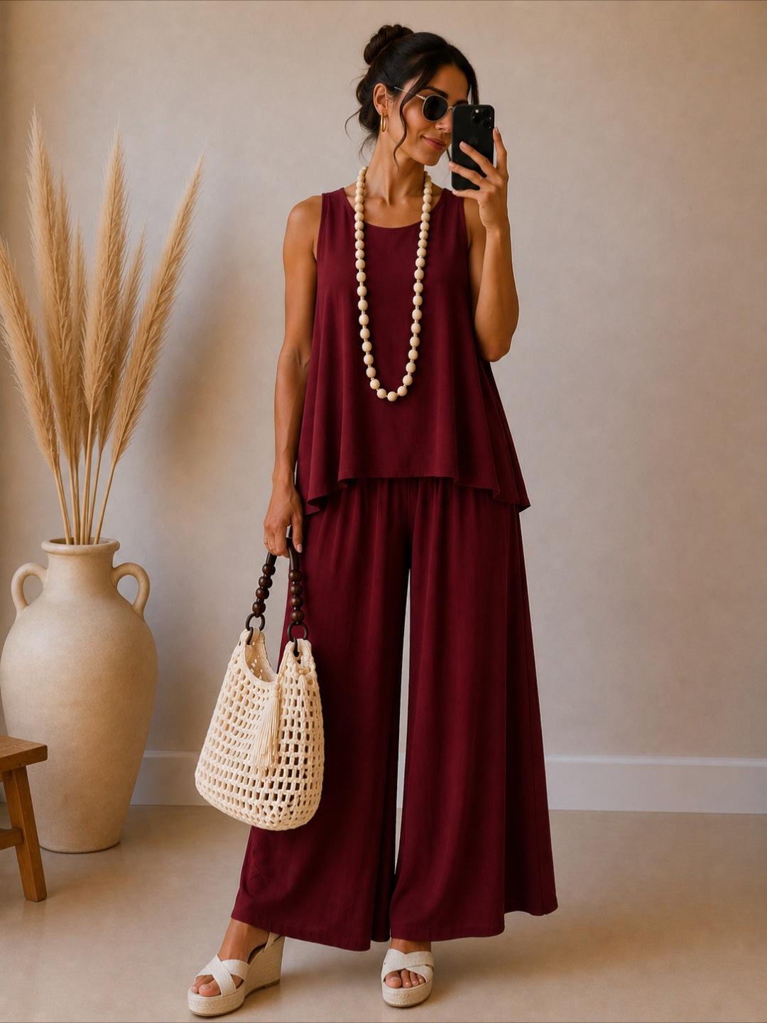 Conjunto suelto Stilo Icon burdeos