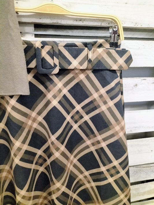 Falda Escocia Ante negro