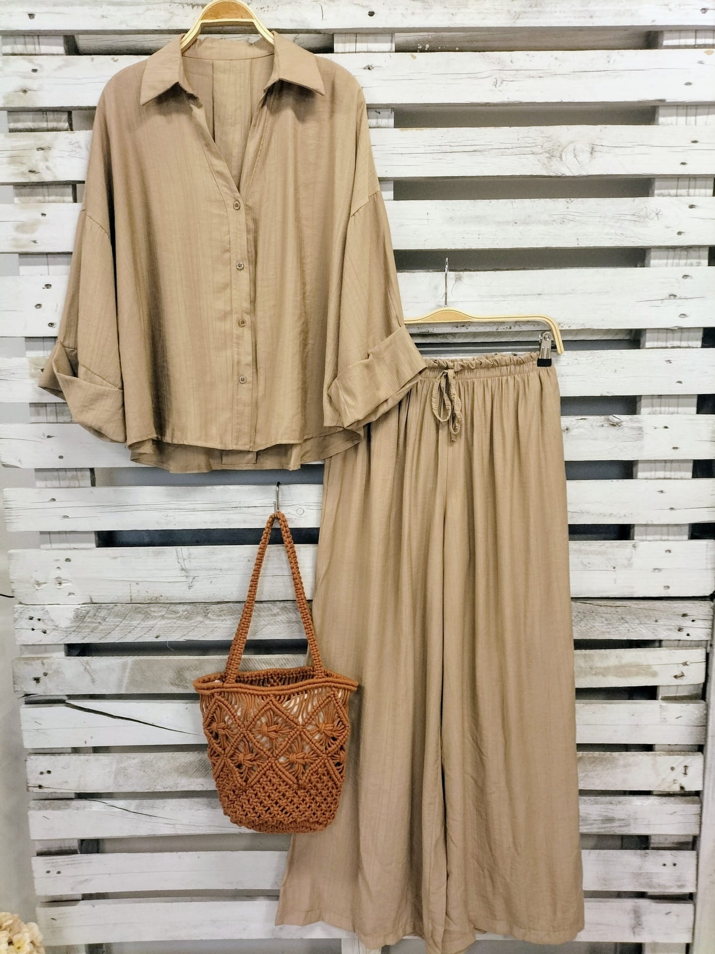 Pantalón Soft Viscosa tostado - botanikamoda