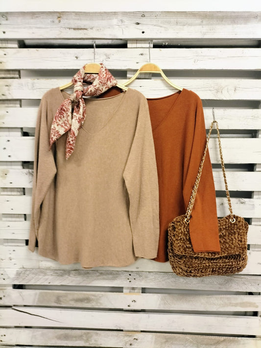 Jersey Basic tostado