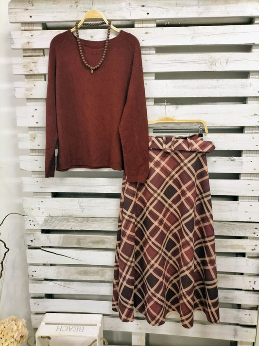 Jersey gustoso burdeos