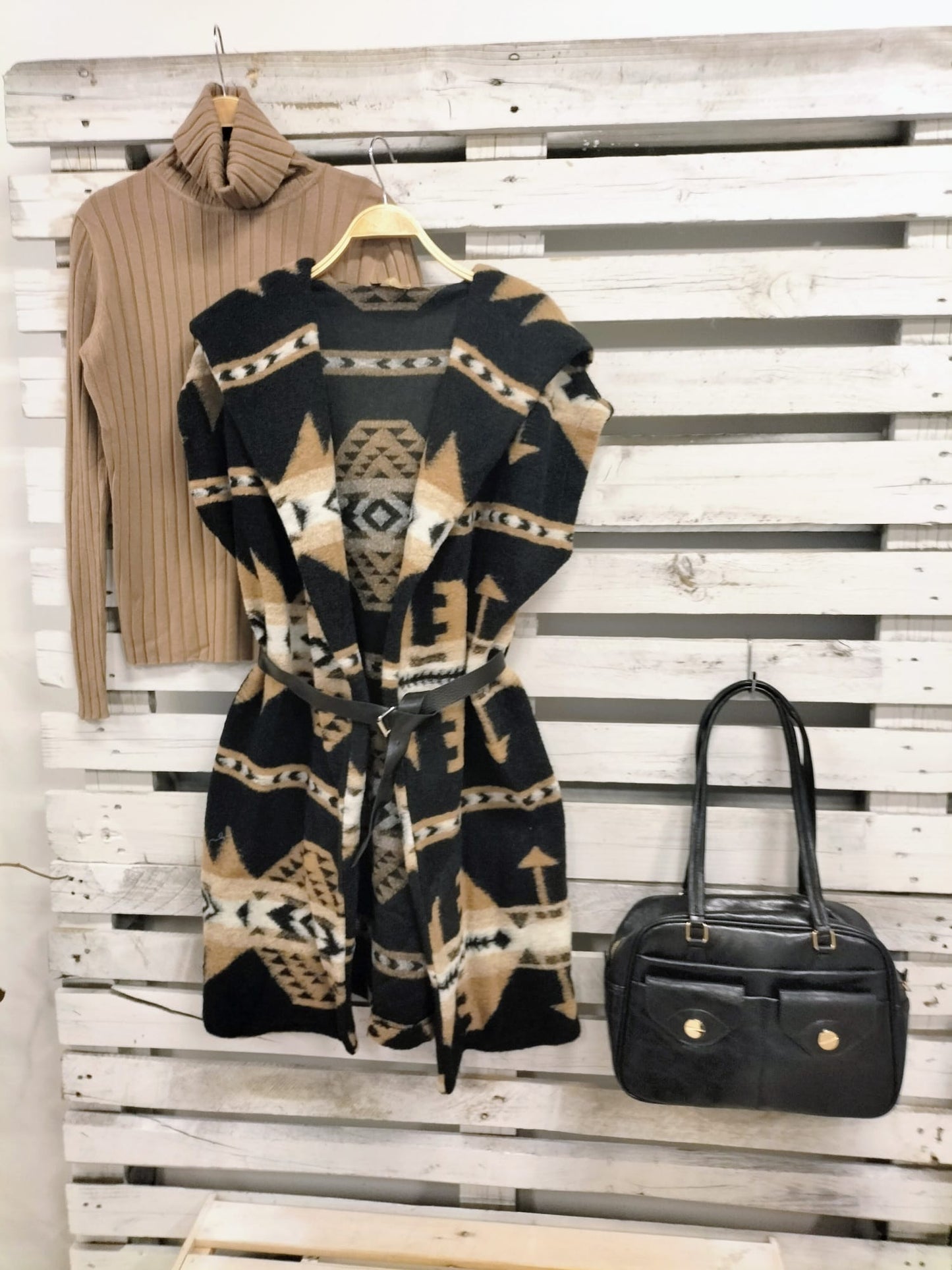 Bolso Efecto Piel Oliva