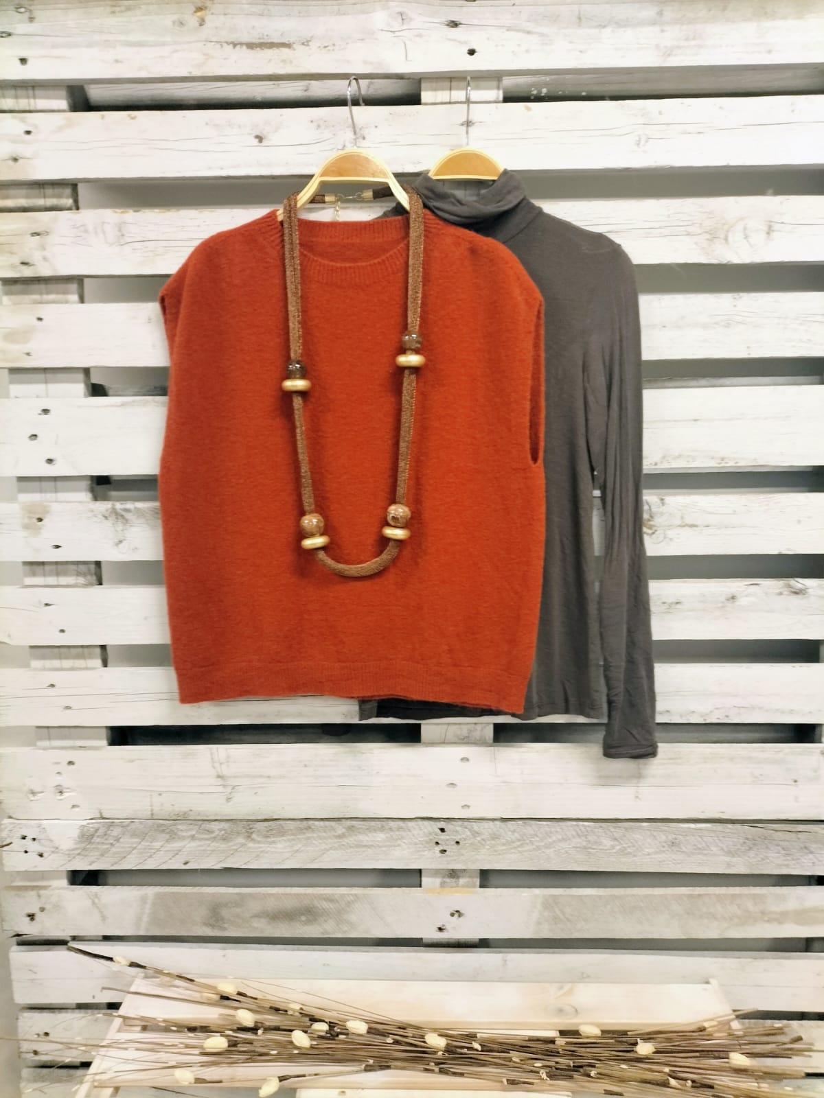 Camiseta básica interior chasmere choco