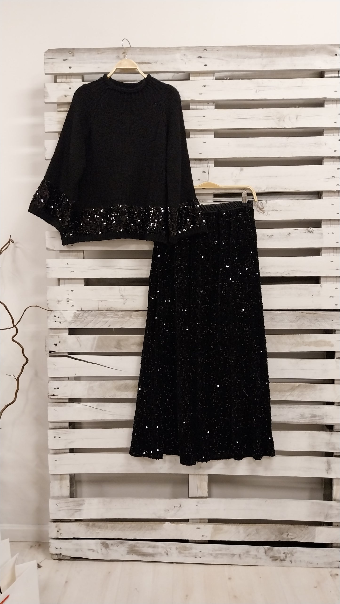 Falda Chic Joya Lentejuelas- Queda una🔥