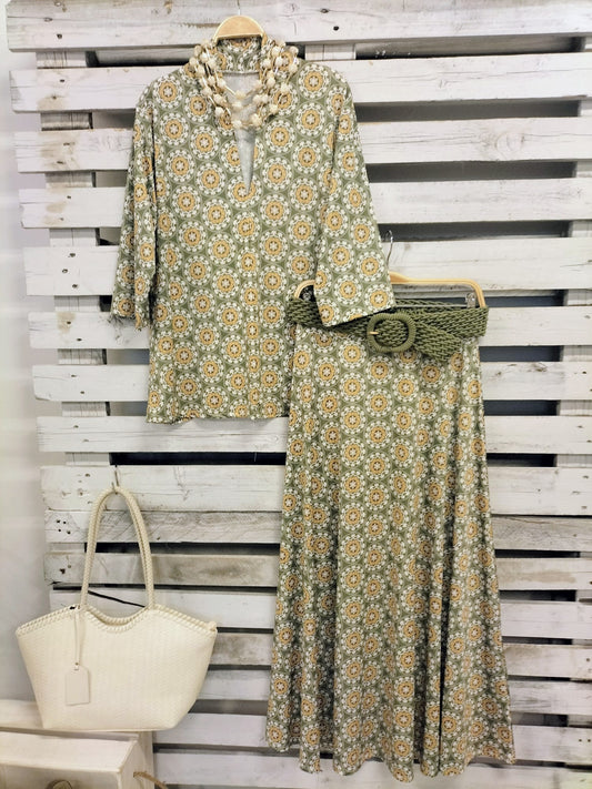 Conjunto suelto Sevilla con falda - botanikamoda