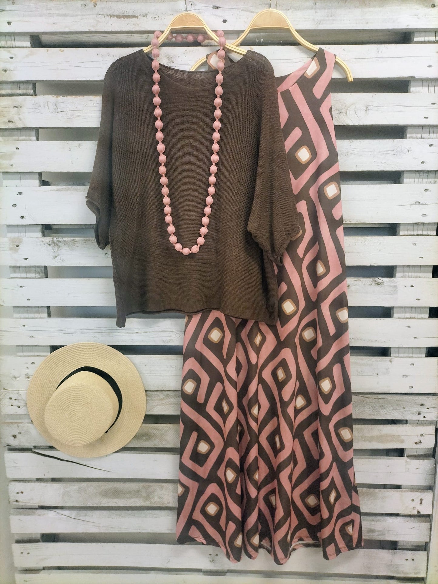 Vestido Bicolor punto suelto - botanikamoda