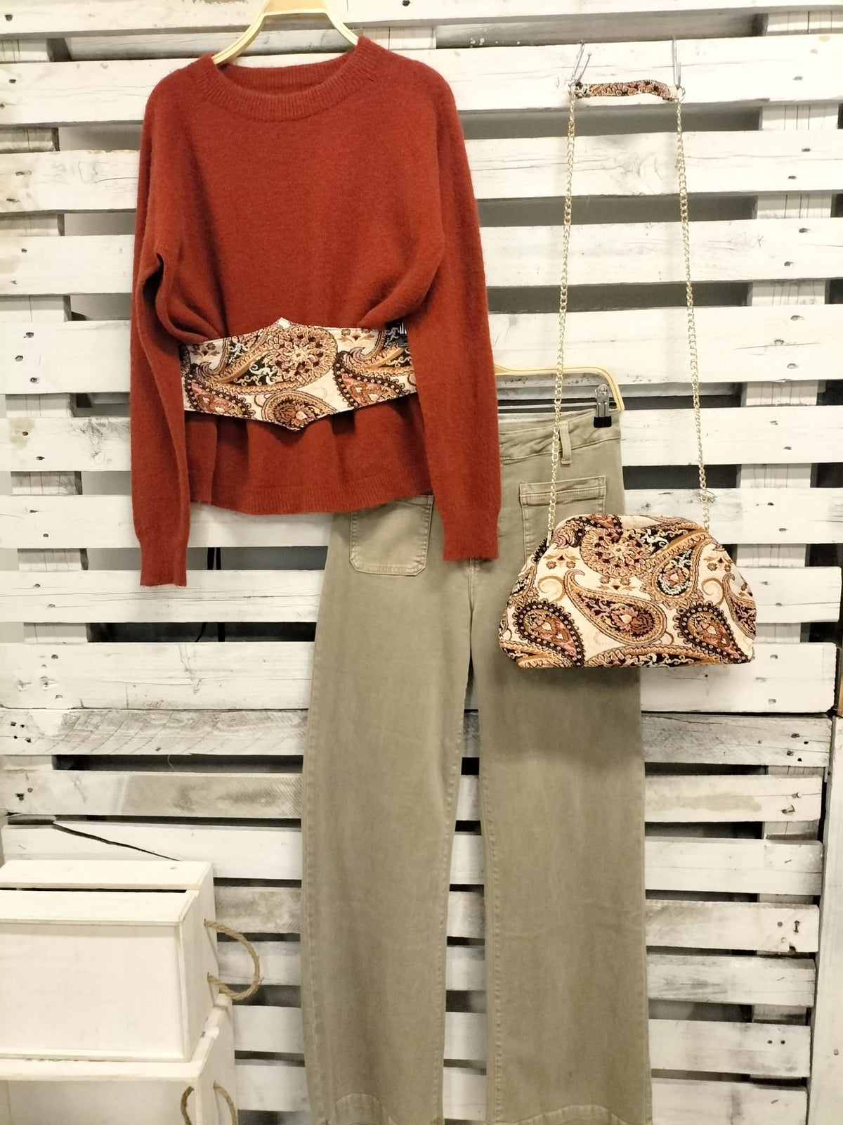 Pack Fajín + Bolso Pasley chic - botanikamoda
