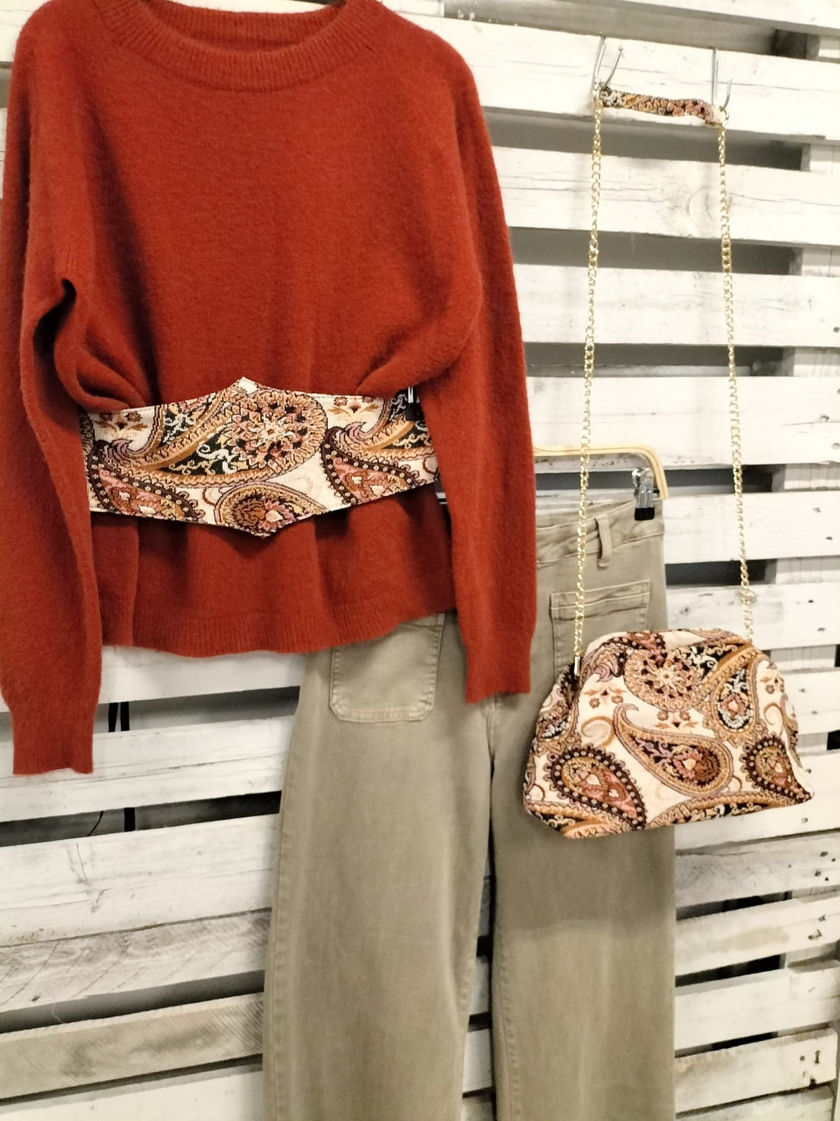 Pack Fajín + Bolso Pasley chic - botanikamoda