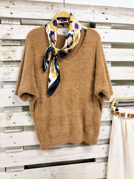 Jersey mimoso Camel - botanikamoda