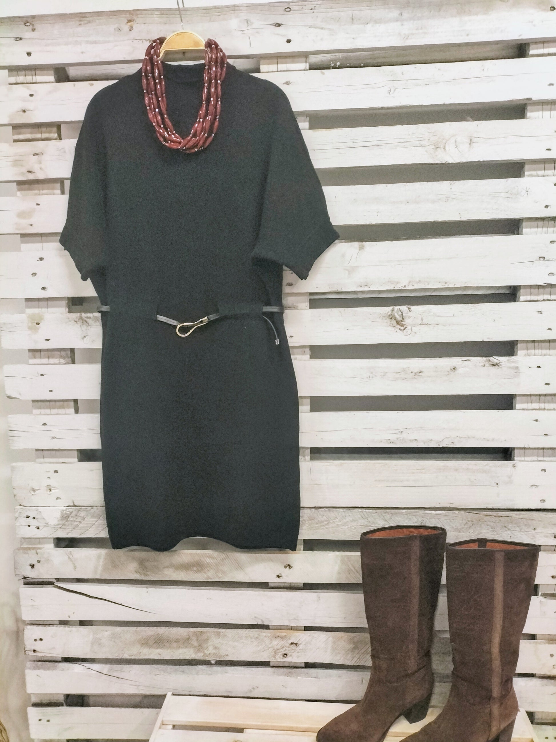 Vestido punto Black - botanikamoda