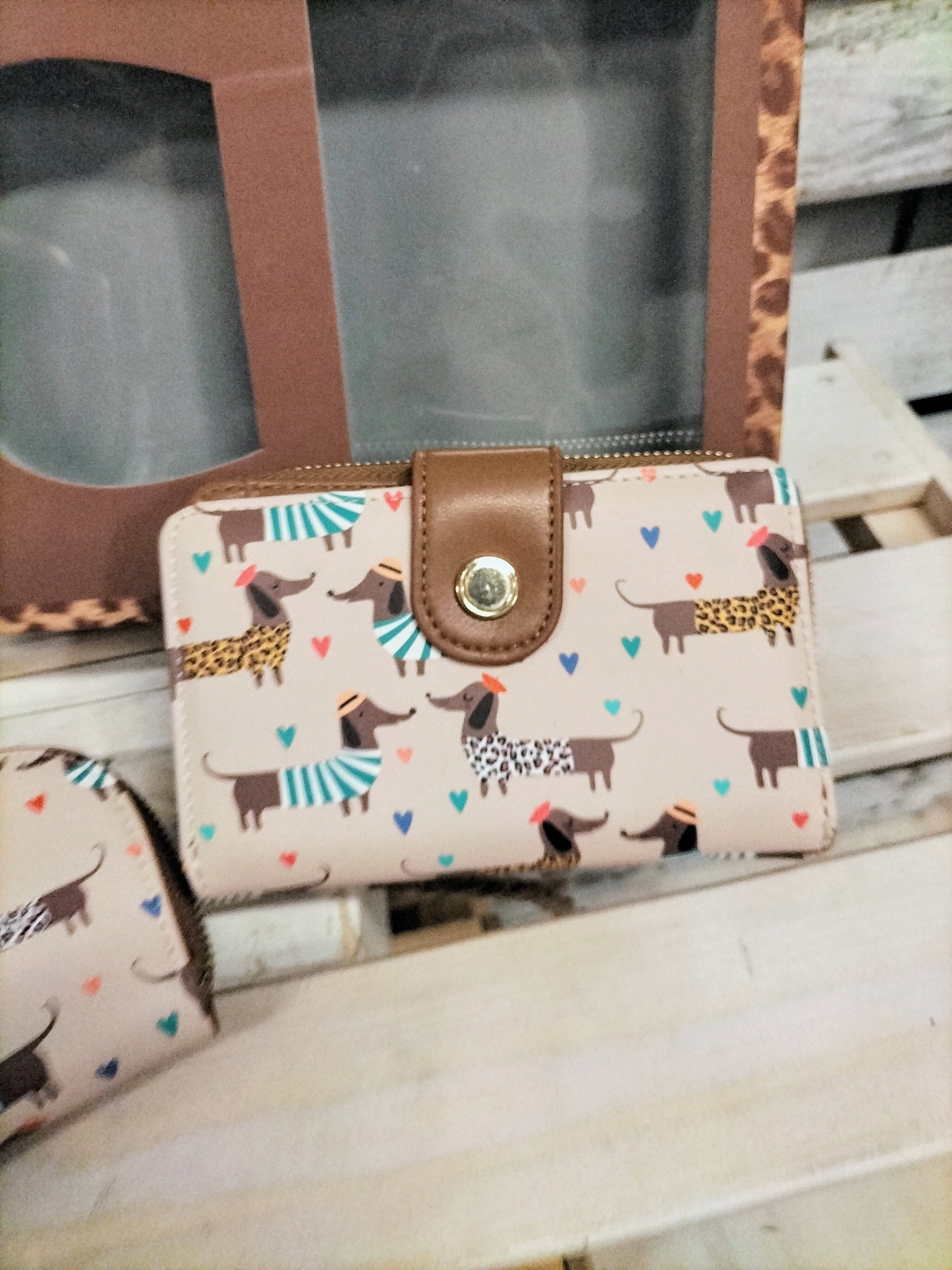 Caja regalo Cartera y monedero Perritos - botanikamoda