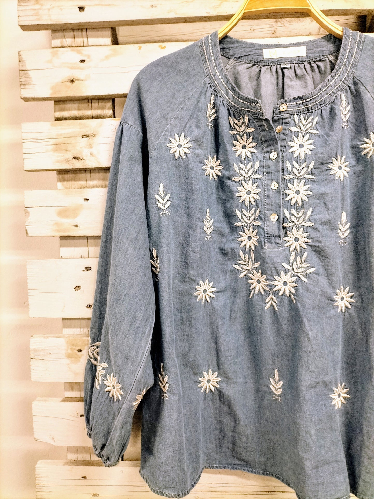 Blusa Boho Denim