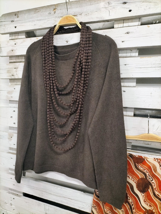 Collar algodón choco