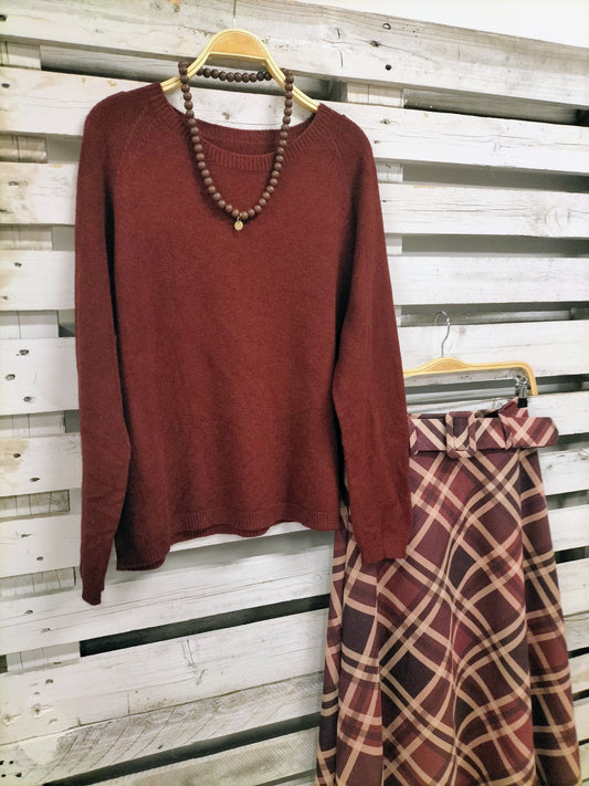 Jersey gustoso burdeos