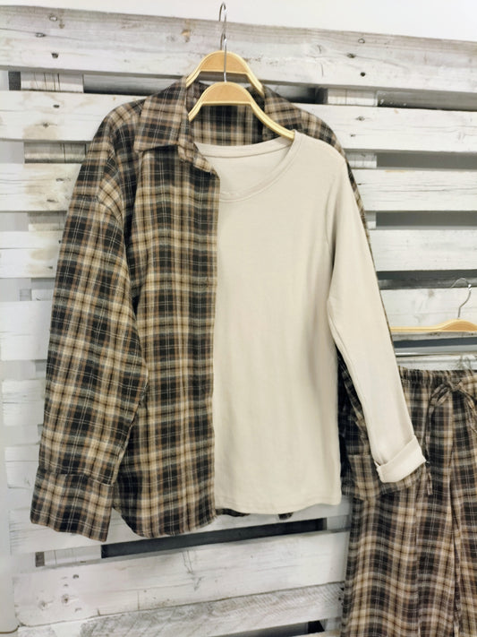 Camisa weekend abrigadita