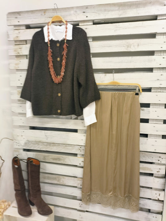 Falda Joya toffee - botanikamoda