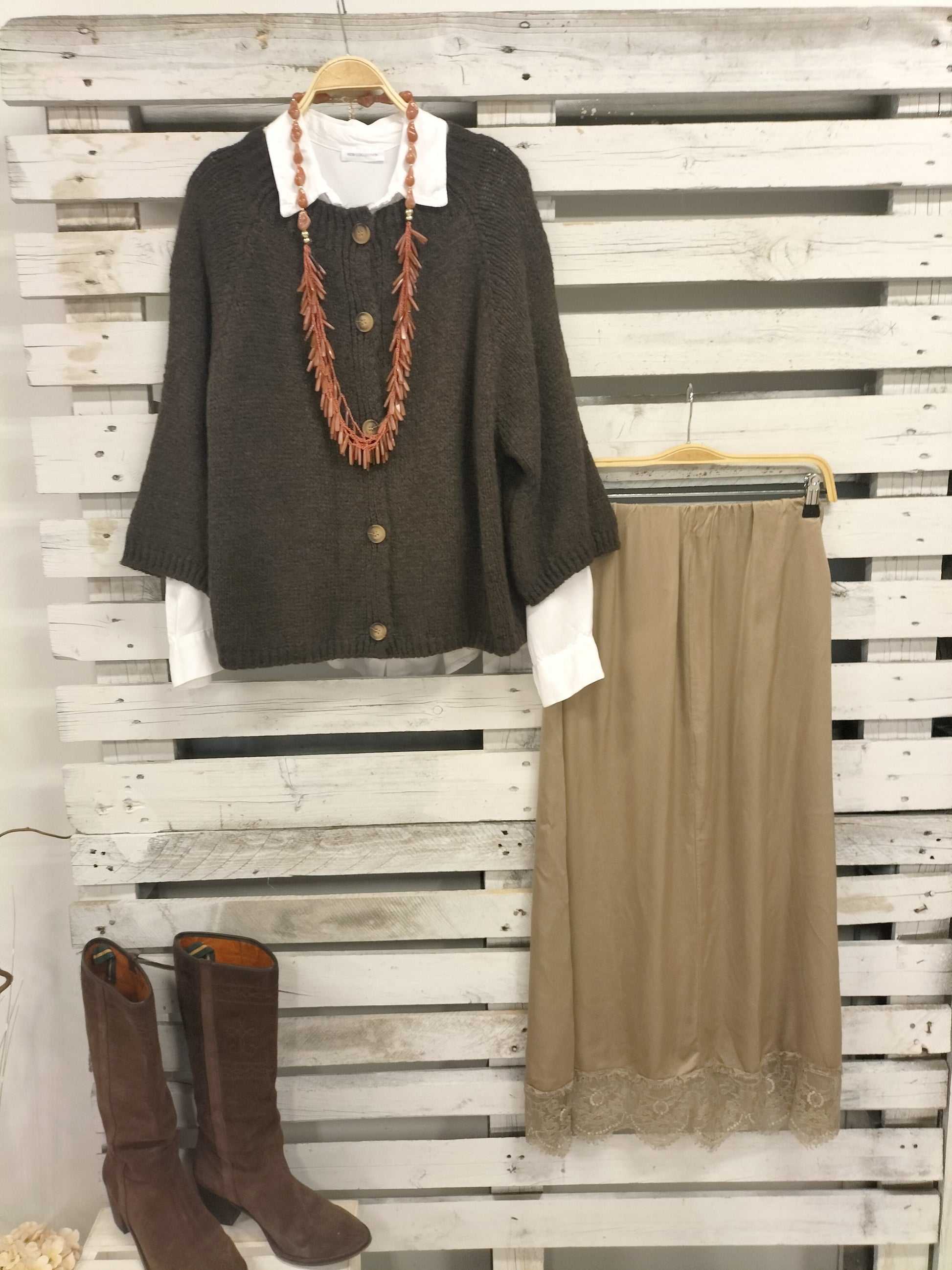 Falda Joya toffee - botanikamoda