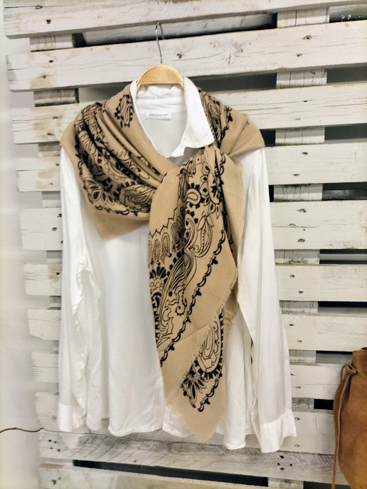 Pashmina Amebas Tostado