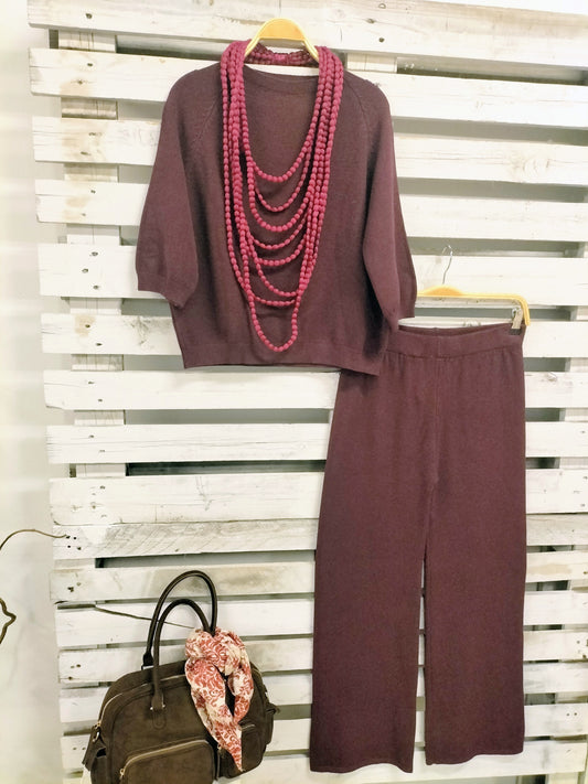 Conjunto Burgundy punto
