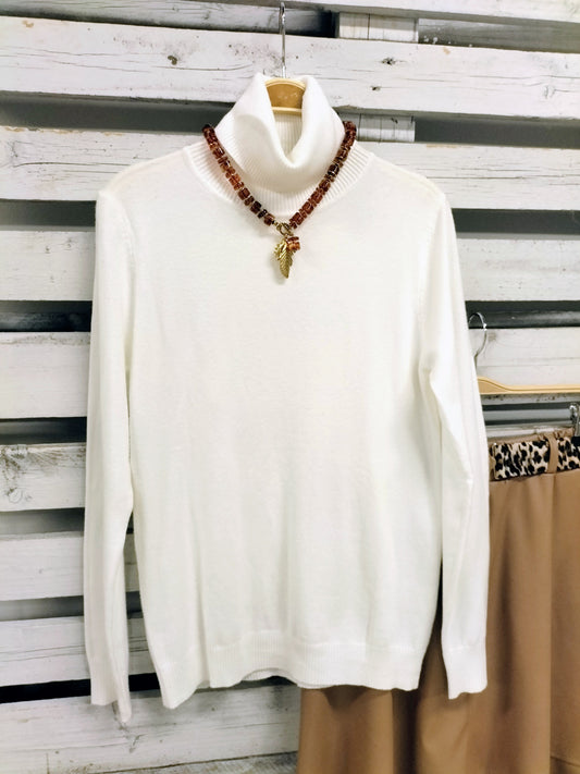 Jersey básico blanco roto