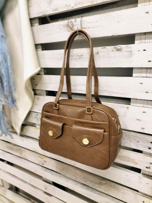 Bolso Efecto Piel Café