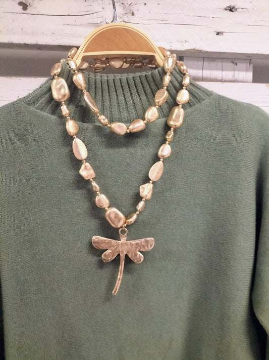 Collar Libélula gold