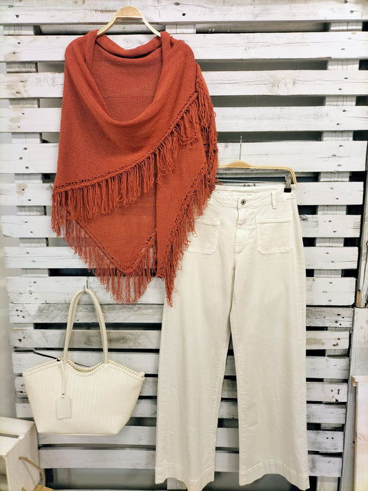 Ponchito flecos caldero - botanikamoda