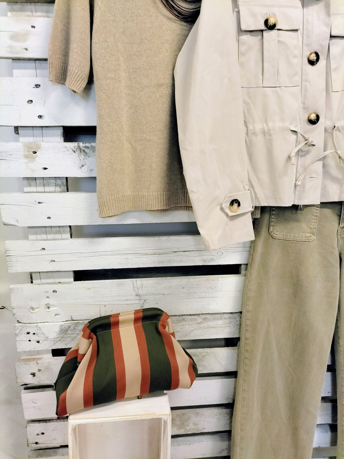 Bolso Chic  Terracota Verde khaki