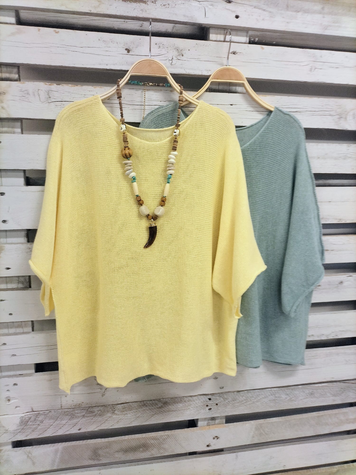 Suéter costuras amarillo - botanikamoda