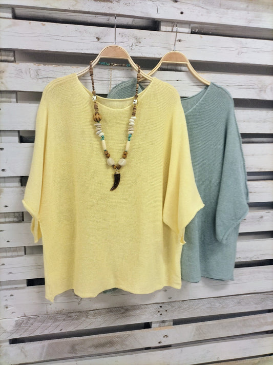 Suéter costuras amarillo - botanikamoda