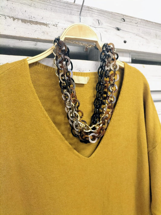 Collar Black carey eslabón