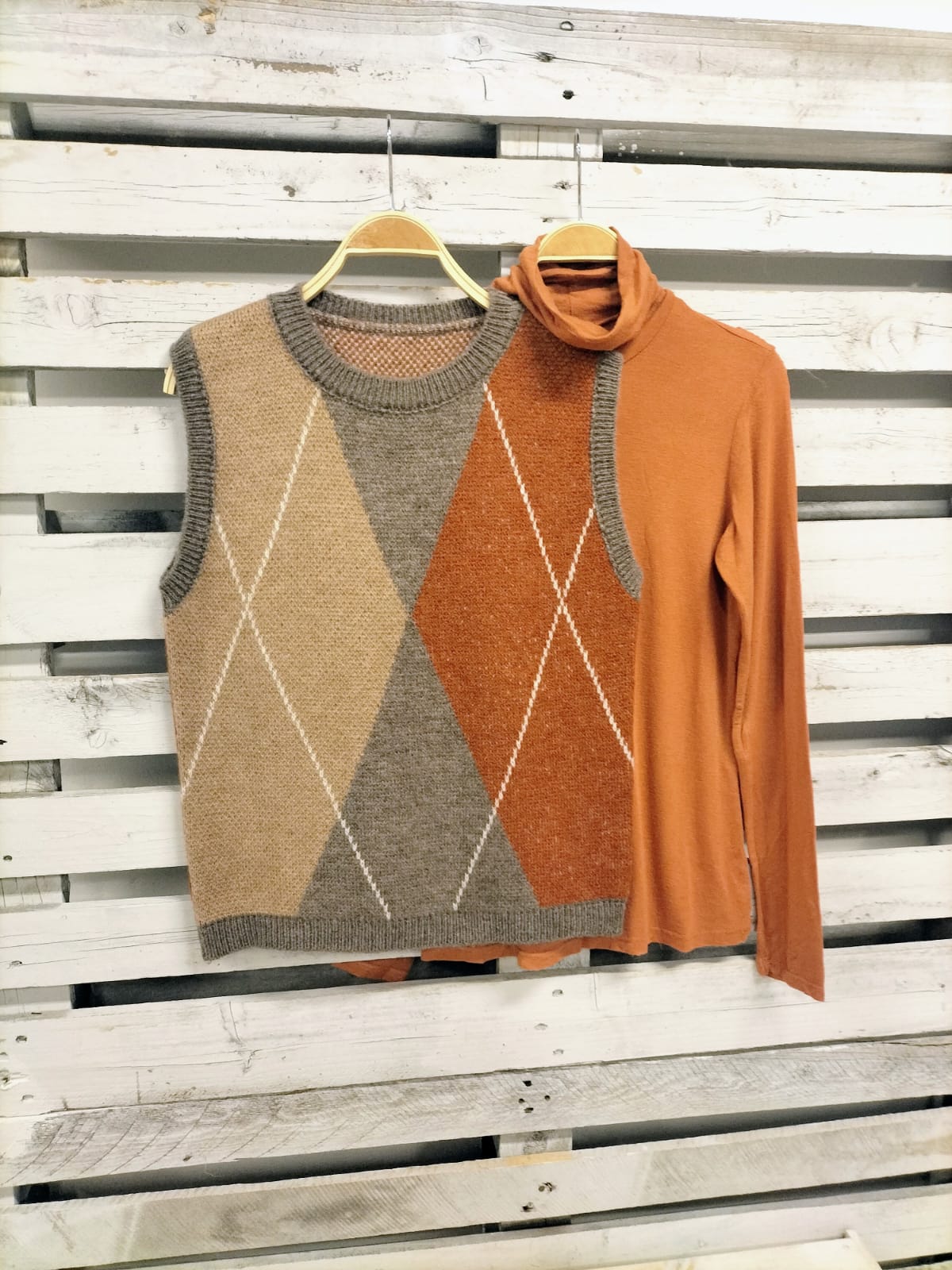 Camiseta básica interior chasmere calabaza