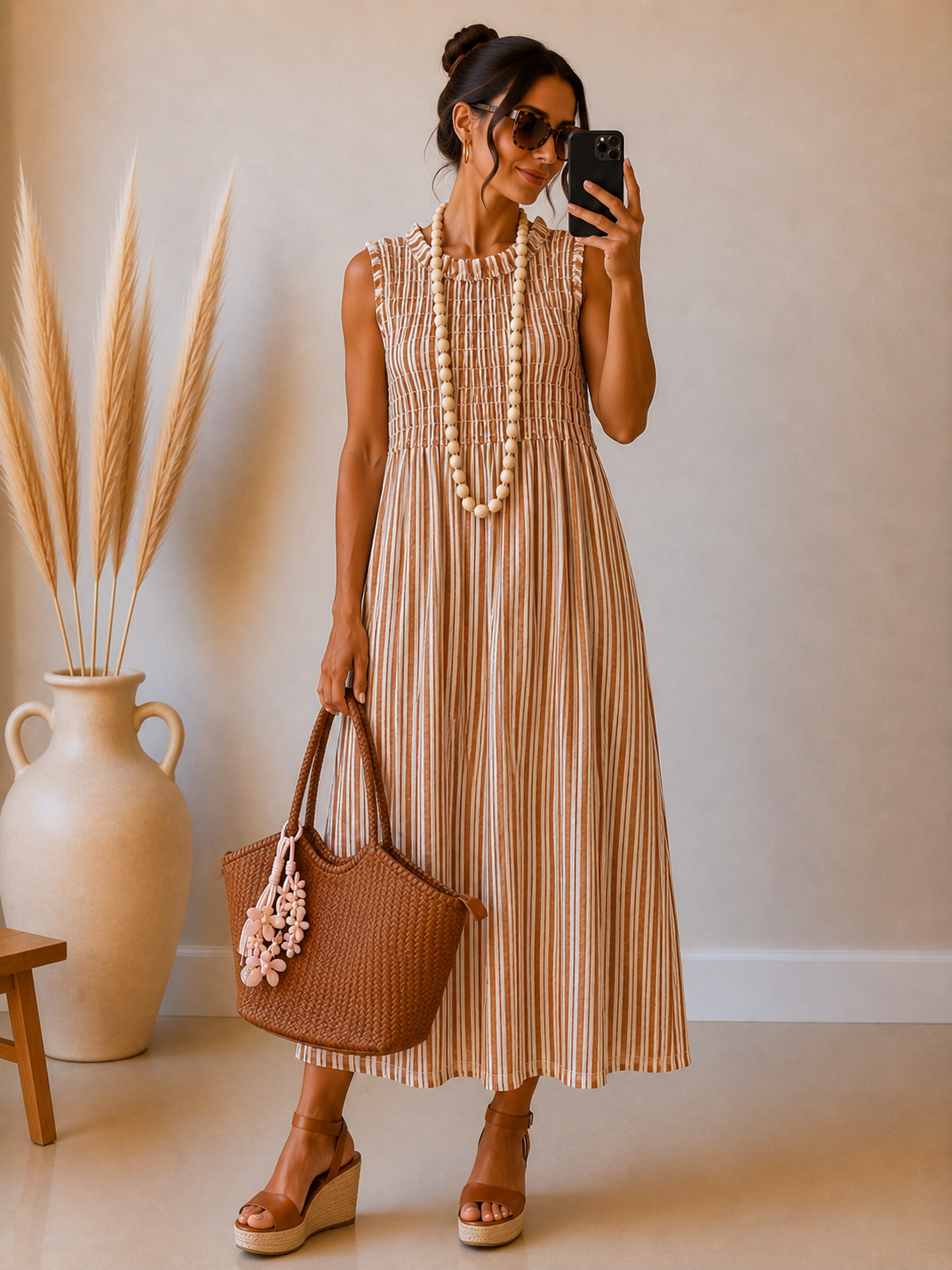 Vestido Fresquito Candice camel