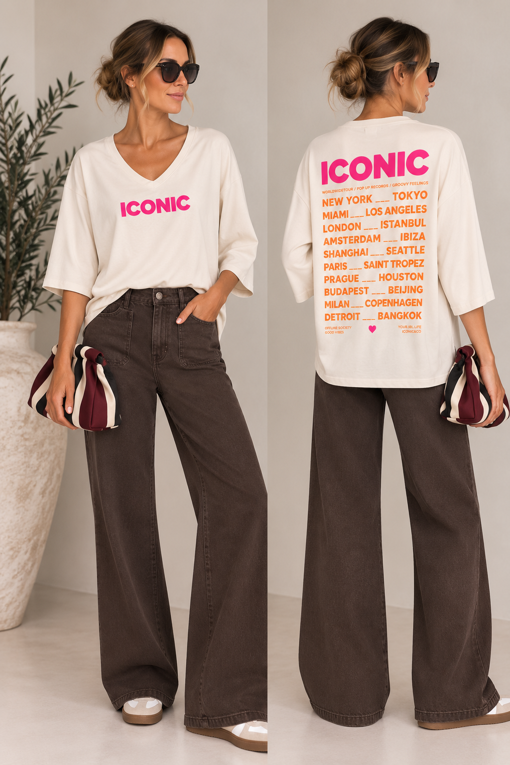 Jeans  Favorecedores choco elásticos T.L40 - botanikamoda