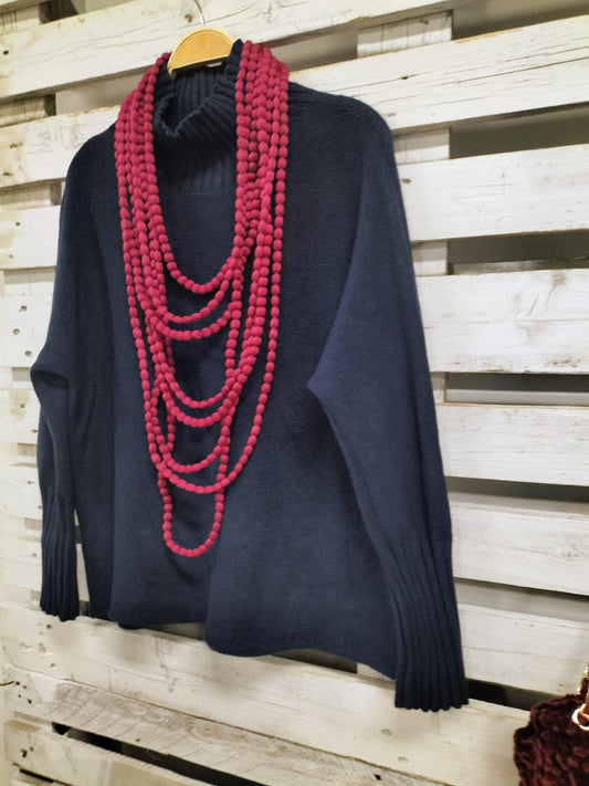 Jersey favorecedor marino