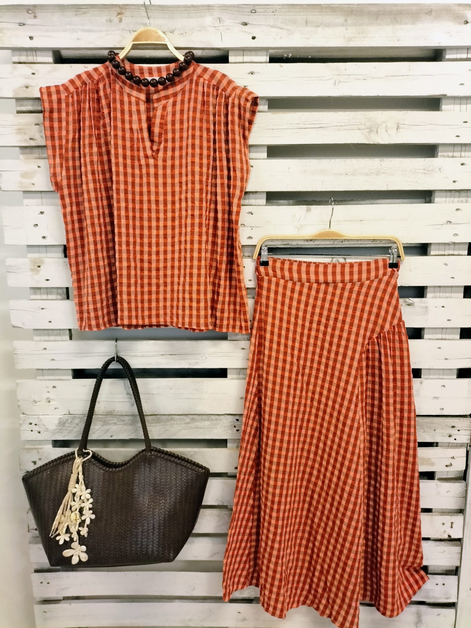 Collar Bolas choco - botanikamoda