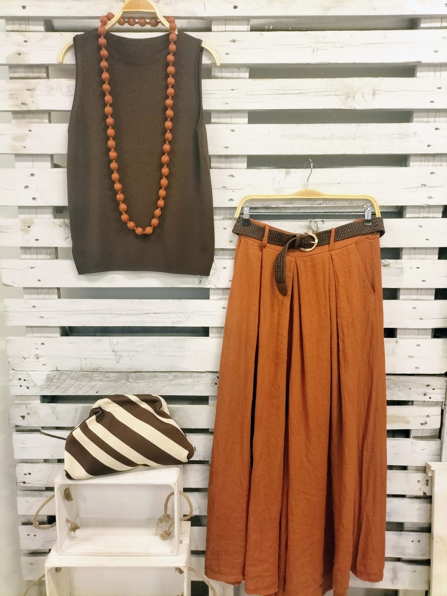 Pantalón  Chic caldero con cinturón trenzado - botanikamoda