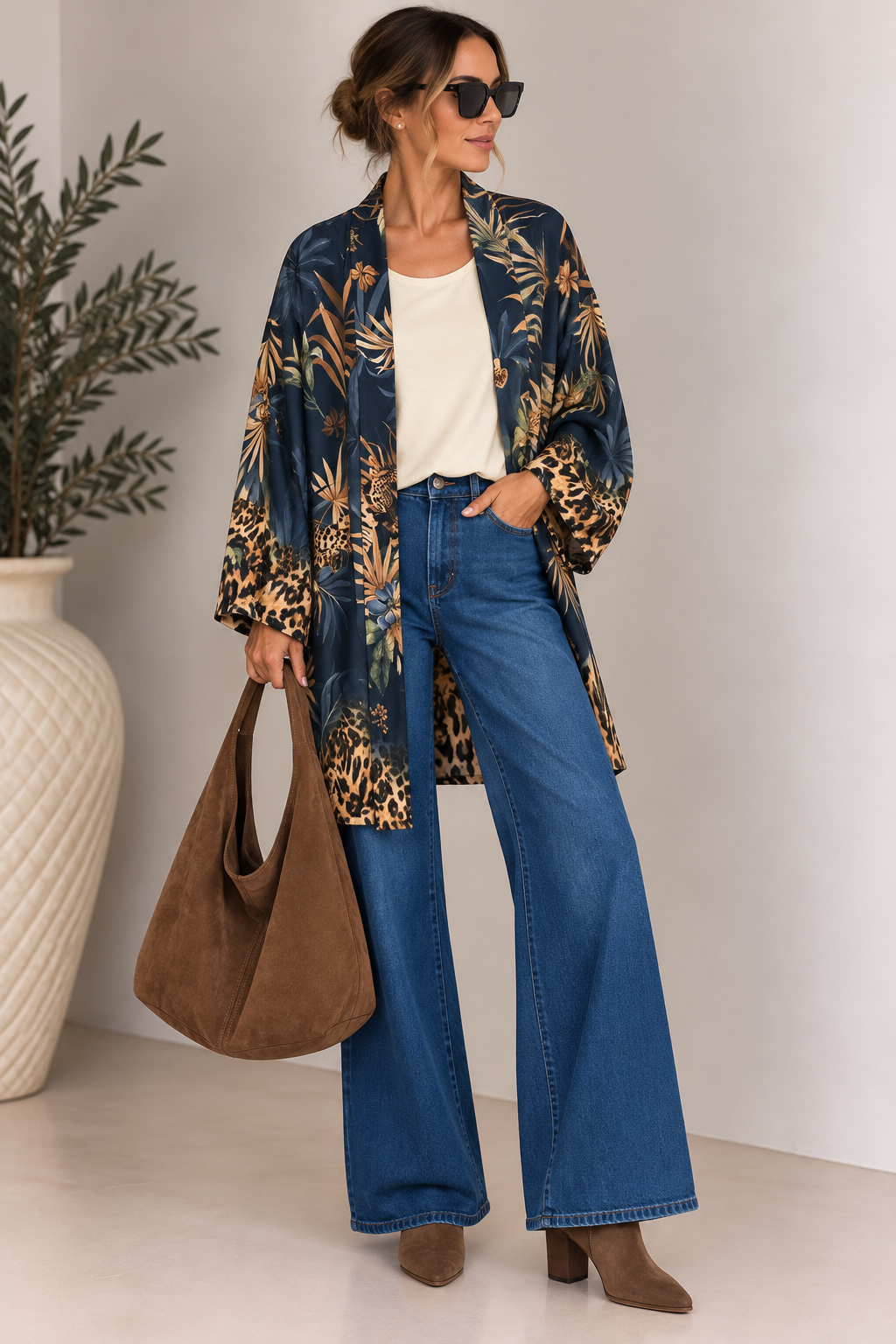 Kimono Satinado Safari