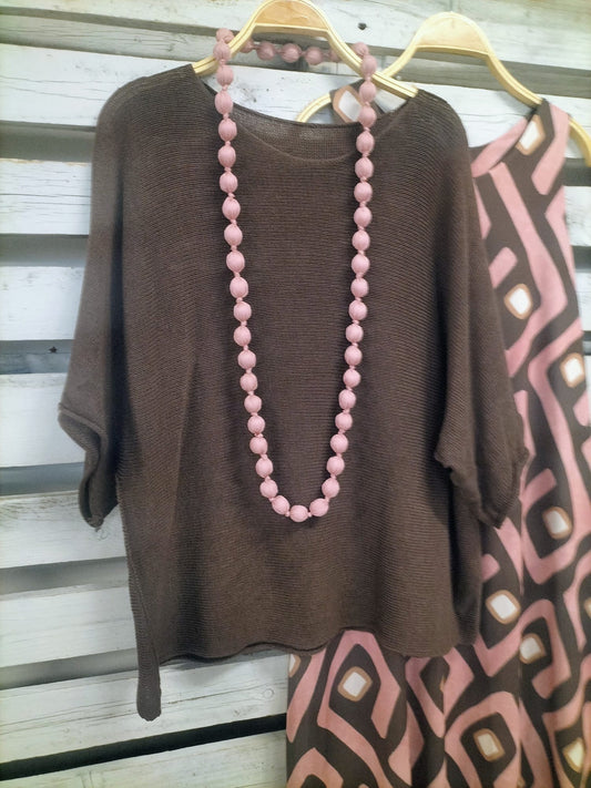 Collar Seda rosa - botanikamoda