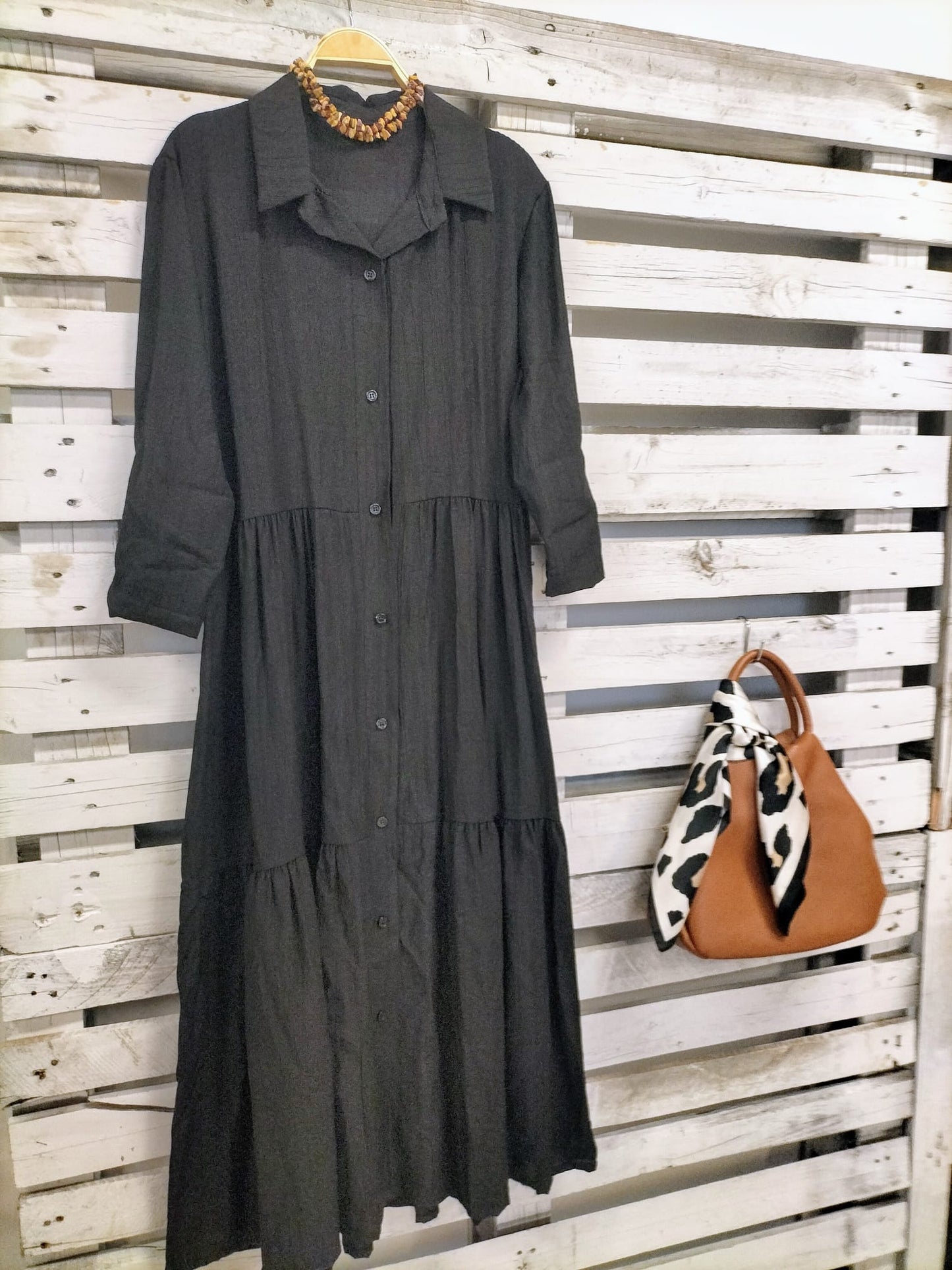 Vestido Silvi Negro softviscosa - botanikamoda