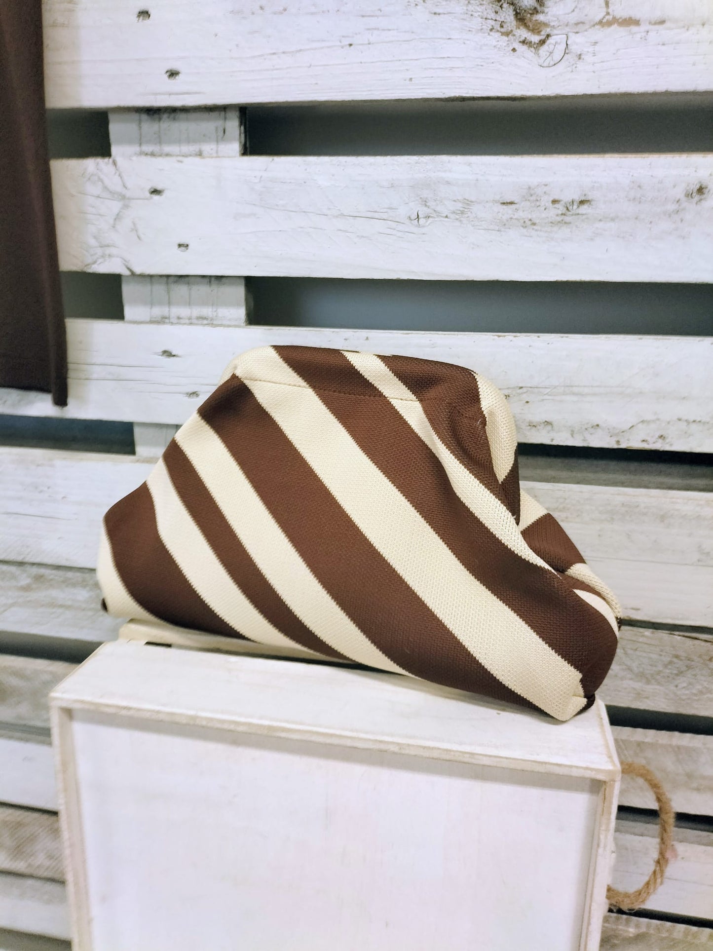 Bolso Stripes choco - botanikamoda