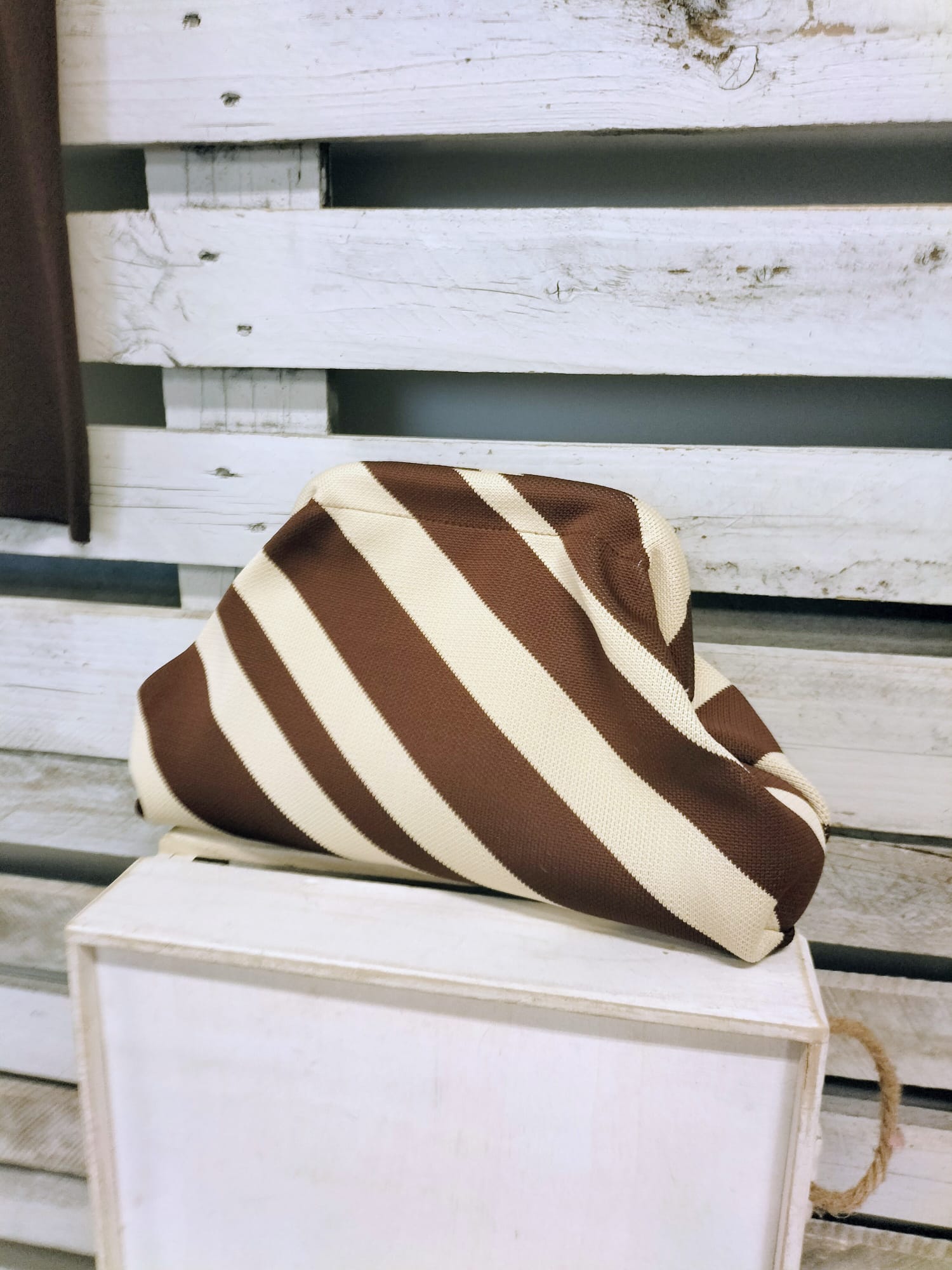 Bolso Stripes choco - botanikamoda